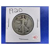 1920 WALKING LIBERTY HALF DOLLAR