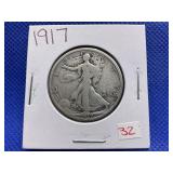 1917 WALKING LIBERTY HALF DOLLAR
