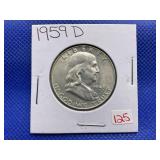 1959 D FRANKLIN HALF DOLLAR