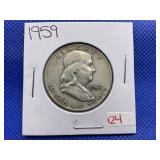 1959 FRANKLIN HALF DOLLAR