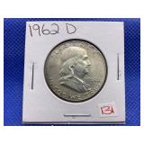 1962 D FRANKLIN HALF DOLLAR