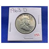 1963 D FRANKLIN HALF DOLLAR