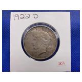 1922 D PEACE DOLLAR