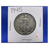 1945 WALKING LIBERTY HALF DOLLAR
