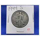 1944 S WALKING LIBERTY HALF DOLLAR