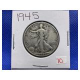 1945 WALKING LIBERTY HALF DOLLAR