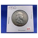 1950 FRANKLIN HALF DOLLAR