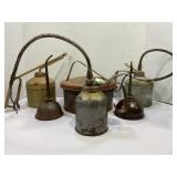 LOT OF ASSORTED OIL CANS & PARTS CLEANER
