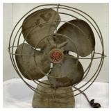 GE VINTAGE METAL BLADE FAN - DOES HAVE DAMAGE TO