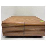 VINTAGE CASSETTE HOLDER W/ 20+ CASSETTES -