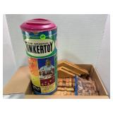 LARGE LOT OF TINKER TOYS & LINCOLN LOGS