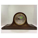 PLYMOUTH WINDUP MANTLE CLOCK - MADE IN USA