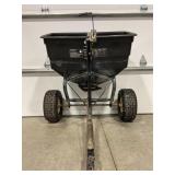 AGRI FAB PULL BEHIND 2 WHEEL LAWN FERTILIZER CART