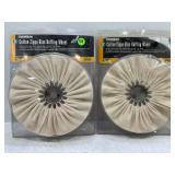 LOT OF 2 COLUMBIAN COTTON ZIPPO 8" BUFFING WHEELS-