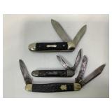3 VINTAGE FOLDING POCKET KNIVES - IMPERIAL, THE