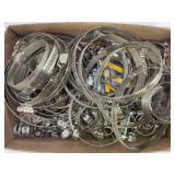 LARGE FLAT OF HOSE CLAMPS