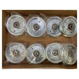 LARGE LOT OF V-BELT IDLER PULLEYS - 4"