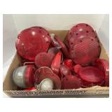 LARGE LOT OF TRAILER BRAKE LIGHT LENSES