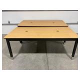 LOT OF 2 HEAVY DUTY TABLES - 72" X 36" X 28"
