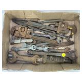 LOT OF FORD AND OTHER VINTAGE WRENCHES AND MORE