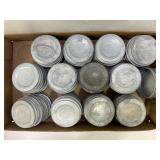 LOT OF 50 ATLAS ZINC CANNING JAR LIDS