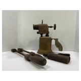 VINTAGE BRASS TORCHES & SOLDERING IRONS