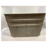 SQUARE GALVANIZED WASH TUB
