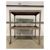 ROLL AROUND METAL CART - 30" X 18 1/2" X 33"