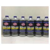 LOT OF 6 STP DOT 3 HEAVY DUTY BRAKE FLUID - 32 OZ