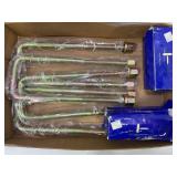 LOT OF 4 LARGE SHACKLE BOLTS AND 4 HEAVY DUTY