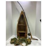 WOODEN FISHING BOAT CABIN WALL DECOR
