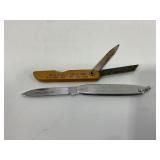 LOT OF 2 ADVERTISING POCKET KNIVES - GRAY AND GRAY