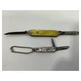 VINTAGE KEYCHAIN DISNEYLAND 2 BLADE FOLDING POCKET