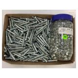 LARGE LOT OF M-8 NUTS & BOLTS - BOLTS ARE 2 1/2" L