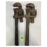 BEN HUR & WORTH VINTAGE PIPE WRENCHES