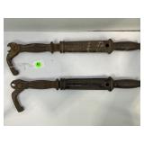 LOT OF 2 BRIDGEPORT NO. 20 PRIMITIVE NAIL PULLERS