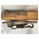 COFFING MODEL B 3/4 TON LEVER HOIST