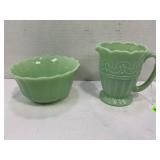 PIONEER WOMAN TIMELESS BEAUTY 4" JADE CREAMER AND