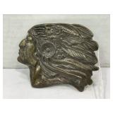 INDIAN HEAD METAL BELT BUCKLE