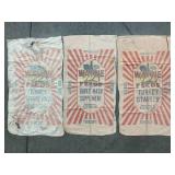 LOT OF 3 WAYNE FEEDS CLOTH TURKEY MASH & SWEET