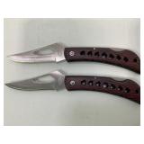 LOT OF 2 FROST CUTLERY FOLDING POCKET KNIVES