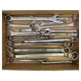 LOT OF ASSORTED STANDARD WRENCHES