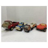 LOT OF ASSORTED VINTAGE STEEL PRESSED TONKA TOYS
