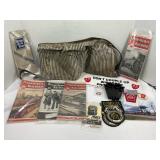 LARGE LOT OF RAILROAD ADVERTISEMENT - EMROIDERED