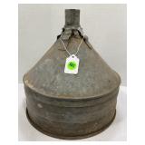 LARGE GALVANIZED VINTAGE FUNNEL
