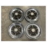 SET OF 4 BUICK BEAUTY RINGS - OVERALL DIAMETER 16"