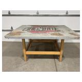 HEAVY DUTY WOOD TOP TABLE - 52" X 64" X 32"