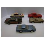 LOT OF 5 RACE CAR AND CORVETTE ASSORTED MODELS