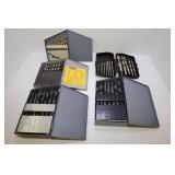 LARGE LOT OF DRILL BITS WITH CASES