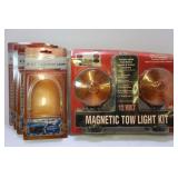12 VOLT MAGNETIC TOW LIGHT KIT AND 4 LED 9" BLUE